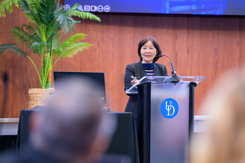 DSI Director Cathy Wu presents at UD Board of Trustees Meeting